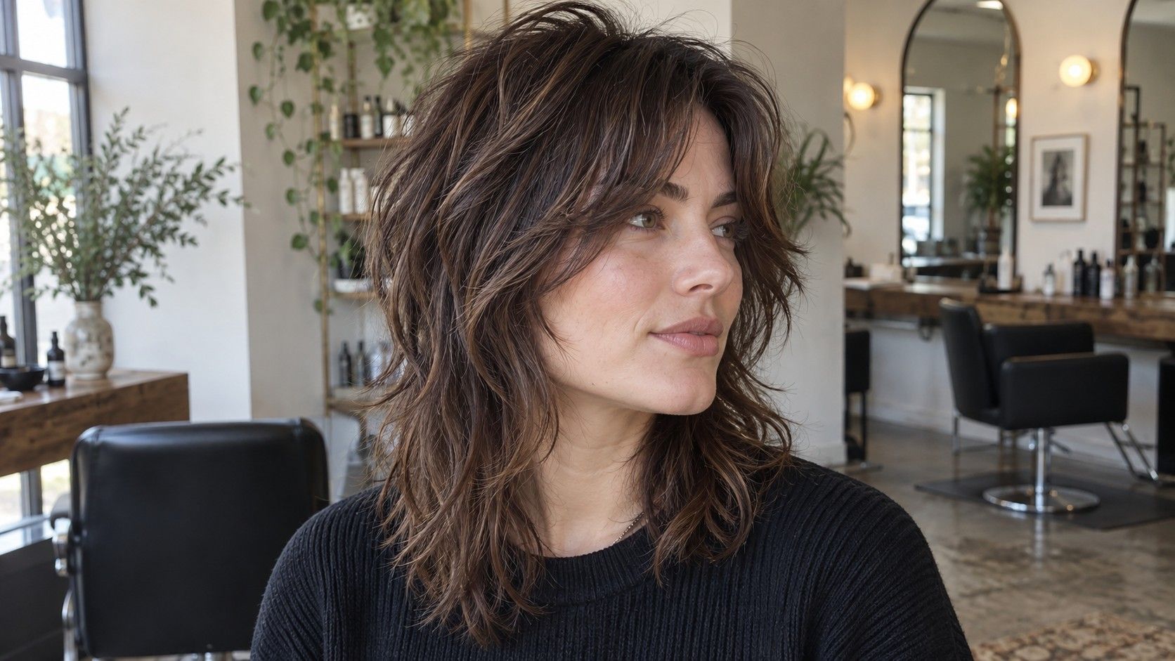 Comparison of shag and wolf cut layered hairstyles